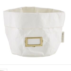 SANTA BARBARA DESIGN: Set of 2 White Washable Paper Sturdy Holders